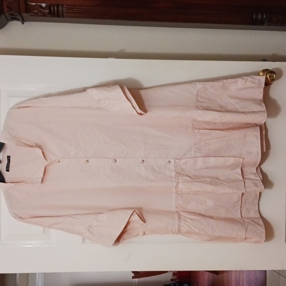 Simplee Apparel Pink Striped Mini Dress - Picture 1 of 8